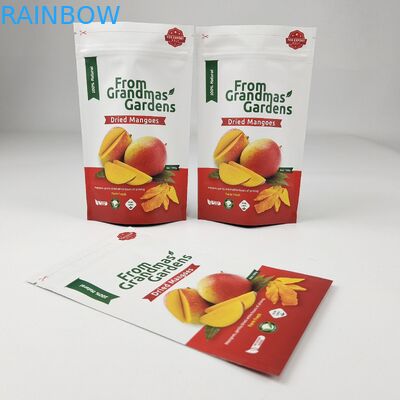 Στάσου με σάκο με φερμουάρ Αδιάβροχο υγρασία Αδιάβροχο τροφικό πλαστικό σάκο συσκευασίας