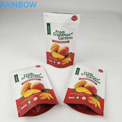 Στάσου με σάκο με φερμουάρ Αδιάβροχο υγρασία Αδιάβροχο τροφικό πλαστικό σάκο συσκευασίας