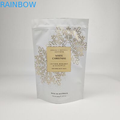 Ελαφρύ άγγιγμα Stand Up Pouch Custom Printed Zipper Food Candy Body Scrub Packaging πλαστικό σάκο αλατιού μπάνιου