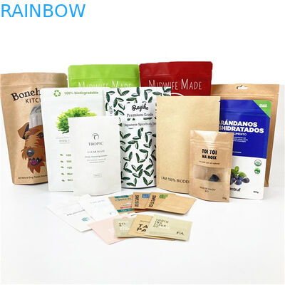 Βιοδιασπώμενο Προσαρμοσμένο Λογότυπο 100g 250g Τσάι Καφέ Ξηρό Φρούτο Τσάντα Συσκευής Ανακυκλώσιμη Κεσέτα