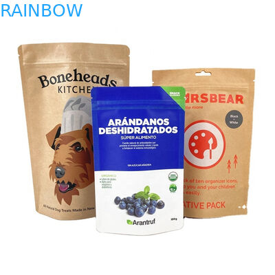 Προσαρμοσμένες βιοαποδομήσιμες σακούλες λευκού χαρτιού Kraft για καρπούς μάνγκο σκόνης