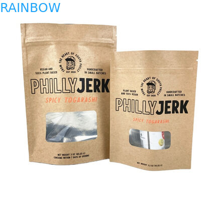 Τροφίμων Κασέτες χαρτιού Kraft για μαγγόλα σκόνη Τροφίμα Μπισκότα καρύδια Κουκί τροφή κατοικίδιων ζώων Περιβαλλοντικά φιλικό τσάι αφήστε απρόσβλητη μυρωδιά χαρτοσακούλα