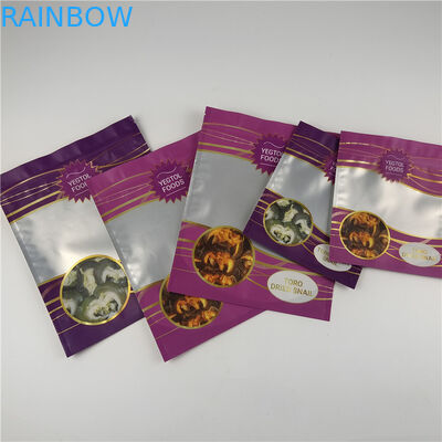 Προσαρμόστε το δικό σας λογότυπο Ψηφιακή εκτύπωση Ziplock Τρώσιμα Stand Up Packaging Bags με παράθυρο