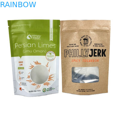 Τροφίμων Κασέτες χαρτιού Kraft για μαγγόλα σκόνη Τροφίμα Μπισκότα καρύδια Κουκί τροφή κατοικίδιων ζώων Περιβαλλοντικά φιλικό τσάι αφήστε απρόσβλητη μυρωδιά χαρτοσακούλα