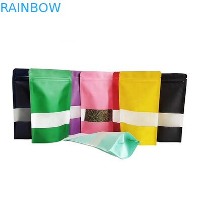 Προσαρμοσμένα Τροφικά PLA Καφέ Κραφτ Χάρτινα Σώλα Μάνγκο σκόνη Τρόφιμα για κατοικίδια ζώα Γλυκά Τρώσιμα Σώλα συσκευασίας Mylar με φερμουάρ