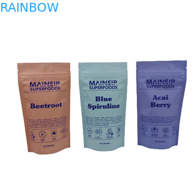 Προσαρμοσμένες αρωματικές σακούλες συσκευασίας μπισκότων επανακλειδώσιμες τσάντες πλαστικής κλειδαριάς με φύλλο αλουμινίου