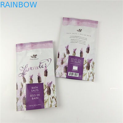 Προσαρμοσμένο μέγεθος και χρώματα Διαθέσιμη συσκευασία Ματ Αλουμινίου Φόλιο λουτρό μπάνιο αλάτι Stand Up Pouch Ziplock Doypack