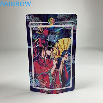 Ψηφιακά τυπωμένες τσάντες Mylar Matt VMPET Αδιάβροχη τσάντα φερμουάρ CMYK Pantone 250g