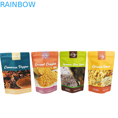 Ματ Τελειωμένο 250g πλαστική σακούλα για καρυκεύματα συσκευασία Τροφική ποιότητα μπαχαρικά σακούλα