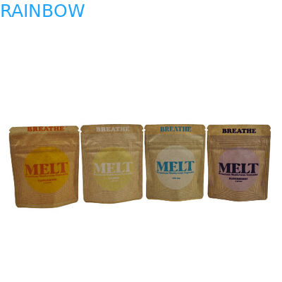 Προσαρμοσμένη τσάντα Stand Up Eco Friendly Biodegradable Packaging Kraft Cosmetic Stand Up Pouch