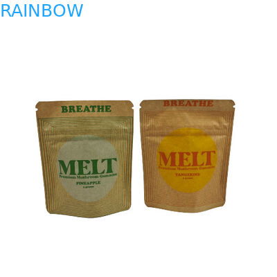 Προσαρμοσμένη τσάντα Stand Up Eco Friendly Biodegradable Packaging Kraft Cosmetic Stand Up Pouch