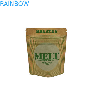 Προσαρμοσμένη τσάντα Stand Up Eco Friendly Biodegradable Packaging Kraft Cosmetic Stand Up Pouch