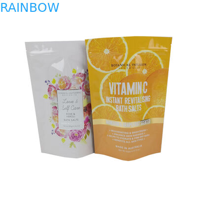 Προσαρμοσμένες επανακλείσιμες βαλίτσες συσκευασίας χαρτιού Kraft για ζαχαρωτά με λογότυπο