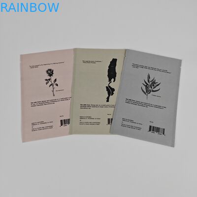 Κοσμητικά δείγματα Κρέμα προσώπου Βιοδιασπώμενη Kraft Pouch Προσαρμοσμένη ψηφιακή εκτύπωση Μικρές τσάντες