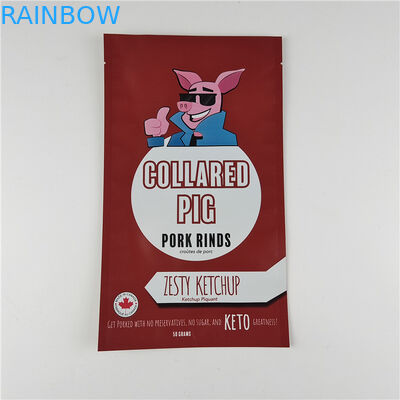 Κατασκευαστής Προσαρμοσμένο μέγεθος Αποθήκευση Σνακ σακούλα συσκευασία Matt Αλουμινίου Foil Stand Up Pouch Ziplock συσκευασία σακούλα