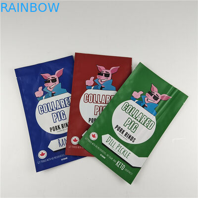 Κατασκευαστής Προσαρμοσμένο μέγεθος Αποθήκευση Σνακ σακούλα συσκευασία Matt Αλουμινίου Foil Stand Up Pouch Ziplock συσκευασία σακούλα