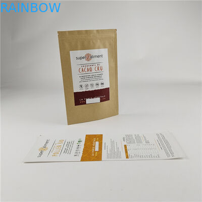 Υλικό συσκευασίας τροφίμων Προσαρμοσμένη ψηφιακή εκτύπωση Stand Up Zipper Bags Οσφρητικά Αδιάβροχα Moisture Proof Sachet