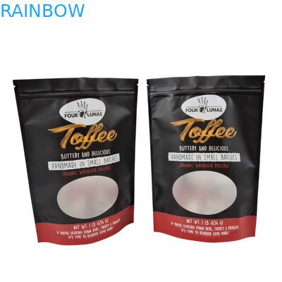 Ετικέτα Τροχιάς Τύπου Τροφή για κατοικίδια με διαφανή σχεδιασμό και κλείσιμο με φερμουάρ