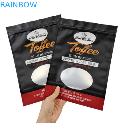 Ετικέτα Τροχιάς Τύπου Τροφή για κατοικίδια με διαφανή σχεδιασμό και κλείσιμο με φερμουάρ