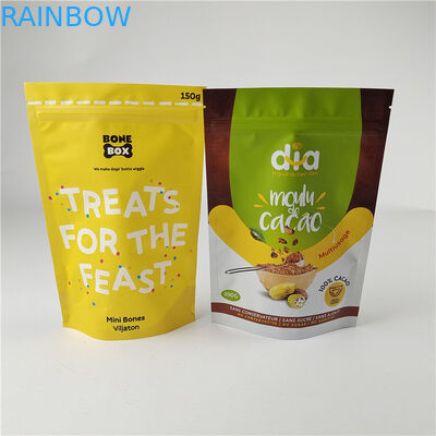 Υψηλής ποιότητας Προσαρμοσμένη ψηφιακή εκτύπωση PE επαναχρησιμοποιήσιμη τσάντα φερμουάρ πλαστικό stand up σακούλες Mylar