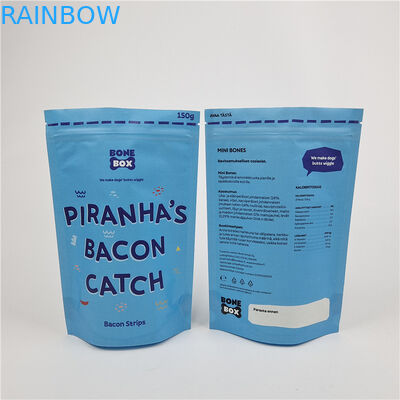 Χονδρικό εξατομικευμένο λογότυπο ψηφιακή εκτύπωση Zip Lock πλαστικό PET αλουμίνιο παγωμένο stand up τσάντα