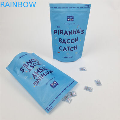 Χονδρικό εξατομικευμένο λογότυπο ψηφιακή εκτύπωση Zip Lock πλαστικό PET αλουμίνιο παγωμένο stand up τσάντα