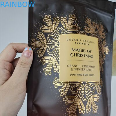 Μωδική συσκευασία Υψηλής ποιότητας Επανακλειστική εύκολη γραμμή δακρύων Μύλαρα σακούλες αλάτι μπάνιου συσκευασία σακούλα