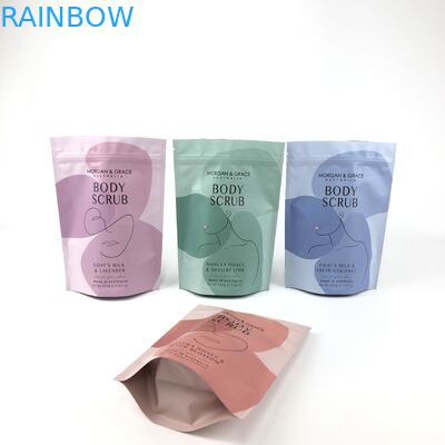 Σηκωμένη σακούλα σφουγγαρίσματος σώματος Προσαρμόσιμη συσκευασία καλλυντικών με διάφορα μεγέθη