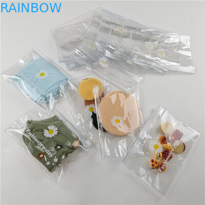 Υψηλής διαφάνειας PE υλικό πλαστικό σάκο συσκευασίας για Comestic με προσαρμοσμένο μέγεθος και χρώμα