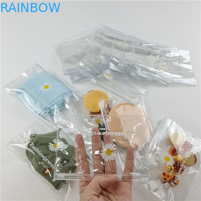 Υψηλής διαφάνειας PE υλικό πλαστικό σάκο συσκευασίας για Comestic με προσαρμοσμένο μέγεθος και χρώμα