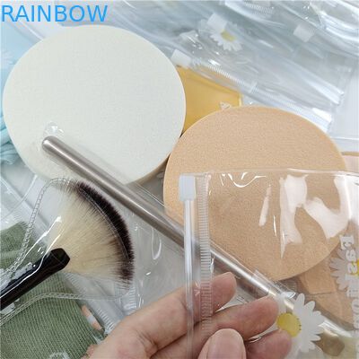 Υψηλής διαφάνειας PE υλικό πλαστικό σάκο συσκευασίας για Comestic με προσαρμοσμένο μέγεθος και χρώμα