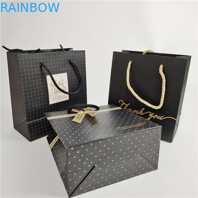 Υψηλής ποιότητας Προσαρμοσμένη ψηφιακή εκτύπωση Λογότυπο Τυπωμένη χαρτοσακούλα για ψώνια Συσκευή λευκή 110 γραμμάρια επαναχρησιμοποιήσιμη