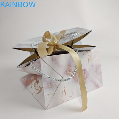 Προσαρμοσμένες τσάντες χαρτιού βιοδιασπώμενες τσάντες χαρτιού για ψώνια με εκτύπωση λογότυπου