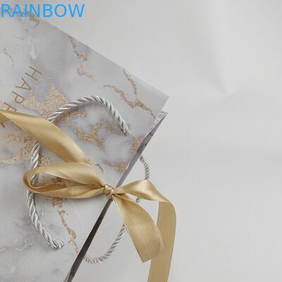 Προσαρμοσμένες τσάντες χαρτιού βιοδιασπώμενες τσάντες χαρτιού για ψώνια με εκτύπωση λογότυπου