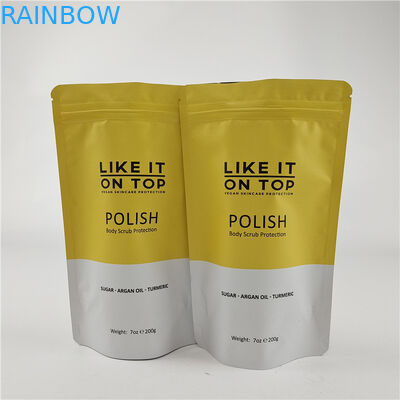 Προσαρμοσμένο μέγεθος σχεδιασμού Stand Up Pouch με βαφή φερμουάρ / ψηφιακά τυπωμένη συσκευασία