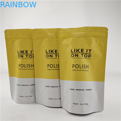 Προσαρμοσμένο μέγεθος σχεδιασμού Stand Up Pouch με βαφή φερμουάρ / ψηφιακά τυπωμένη συσκευασία