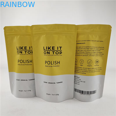 Προσαρμοσμένο μέγεθος σχεδιασμού Stand Up Pouch με βαφή φερμουάρ / ψηφιακά τυπωμένη συσκευασία