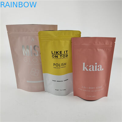 Προσαρμοσμένο μέγεθος σχεδιασμού Stand Up Pouch με βαφή φερμουάρ / ψηφιακά τυπωμένη συσκευασία