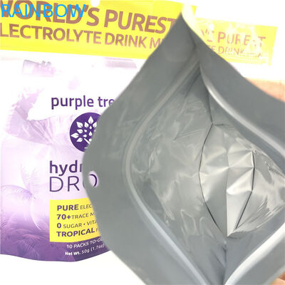 10 χρώματα Custom Matt Αλουμινίου Foil Stand Up Πορτοφόλι Ziplock Doypack τσάντα για τα τρόφιμα