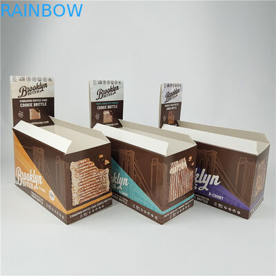 Ανακυκλώσιμα αναδιπλώσιμα χαρτόνια κουτιά διαφήμισης σε κατάστημα λιανικής πώλησης