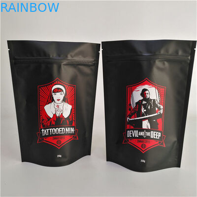 Προσαρμοσμένη ματ φινίρισμα Αδιάβροχα σακούλες Αδιάβροχα υγρασία επανακλείσιμη πλαστική συσκευασία σφραγίδας τροφίμων