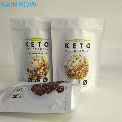 Κίνα Προμηθευτής Προσαρμοσμένο σχεδιασμό Εκτύπωση Προσαρμοσμένο μέγεθος και σχεδιασμός Απαιτήσεις Stand Up Pouches με φερμουάρ Για συσκευασία τροφίμων