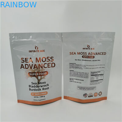 Δέχεται έως και 10 χρώματα Διαθέσιμα Εύκολη γραμμή δάκρυα Στάσου τσάντα Θερμική σφραγίδα Zipper Top