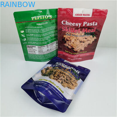 Καλύτερα πωλούμενο οικολογικά φιλική αποθήκευση Προσαρμοσμένο λογότυπο εκτυπωμένο στέκεται επάνω φερμουάρ τσάντα ξανακλειδωτό πλαστικό