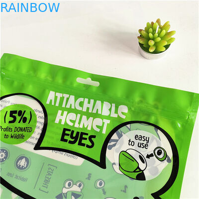 Περιβαλλοντικά φιλική τριών πλευρών σφραγισμένη σακούλα συσκευασίας Mylar με φερμουάρ