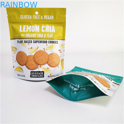 Προσαρμοσμένο λογότυπο εκτυπωμένο με αλουμινένιο φύλλο Mylar Doypack με επεξεργασία επιφάνειας εκτύπωσης βαφής