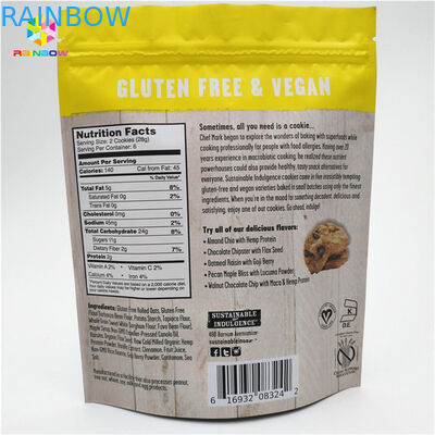 Περιβαλλοντικά φιλικά και ασφαλή υλικά Σάκοι συσκευασίας σνακ Δέχεται έως 10 χρώματα Διαθέσιμα