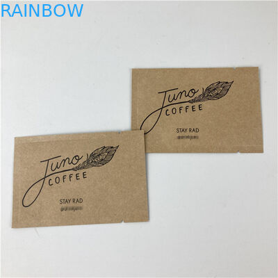 Τρίπλευρη σφραγισμένη τσάντα χαρτιού Mylar Kraft Custom Printing Biodegradable Paper Bag