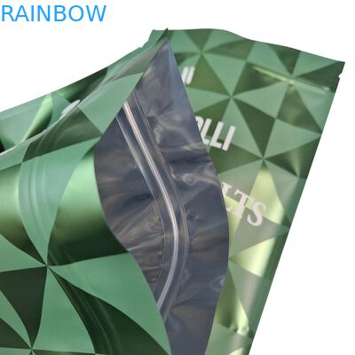 Όρθια Πλαστική Συσκευασία Για Σακουλάκια Σκράμπ Σώματος, Άλατα Μπάνιου, Φυσικό Μούλιασμα, Σάκοι Mylar Με Φερμουάρ