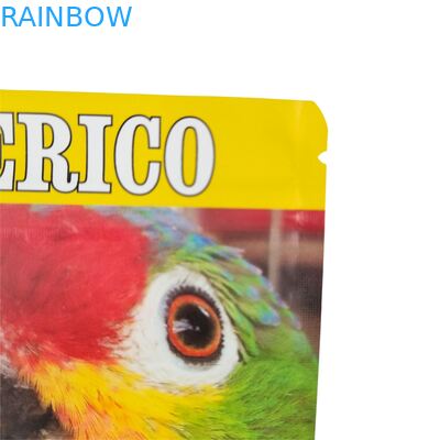 Προσαρμοσμένης σχεδίασης αυτοσφραγιζόμενη, αδιάβροχη υγρασίας, θερμοσυγκολλημένη, με φερμουάρ, διαφανής μπροστινή όψη, σακούλα από πλαστικό Mylar με αλουμινόχαρτο στο πίσω μέρος για ζάχαρη